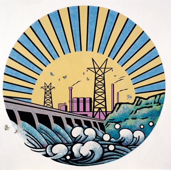 太阳下的⻛景-白浪  The scenery under a sun- White waves